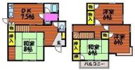 上富井戸建の間取り画像