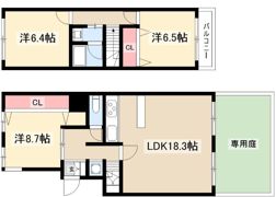 八事表山住宅1号棟の間取り画像