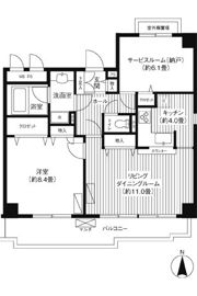 ガーデンコート下馬の間取り画像