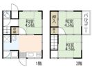 庚午中二丁目アパートの間取り画像
