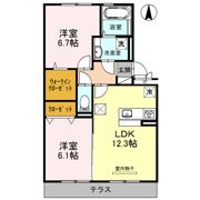 スカイヒルズひかりの間取り画像