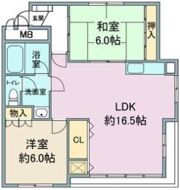 第2美芳ハイツの間取り画像