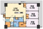 グランセジュール大国町の間取り画像