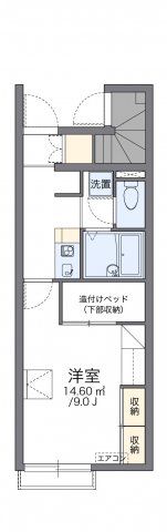 レオパレスプラシード竹丘Ⅱの間取り画像