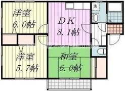 フォブール古川北A棟の間取り画像