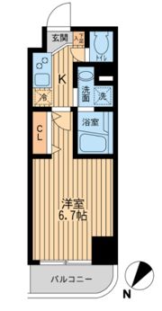 HF関内レジデンスの間取り画像