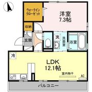 ハイツ田中Ⅲの間取り画像