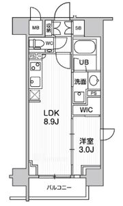 シーズンフラッツ大森ブライトの間取り画像
