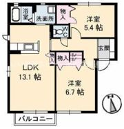 ハピネス B棟の間取り画像