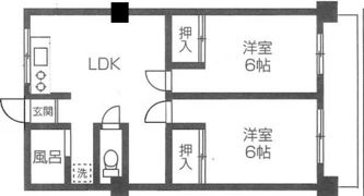 仙波長徳共同ハイツの間取り画像