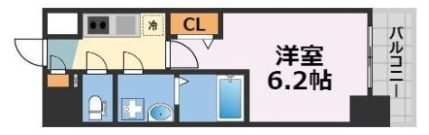 エスリード難波ザ・プレミアの間取り画像