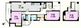 あさかヴィレッジパティオ棟の間取り画像