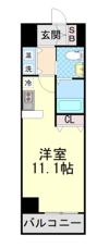 カスタリア三宮の間取り画像