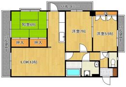 オーク小倉 1001号室の間取り画像