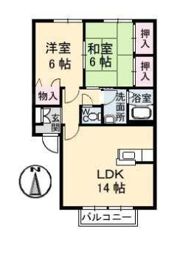フレグランスみぶ B棟の間取り画像