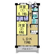 クレール新知の間取り画像