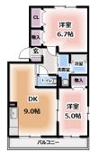 エスポワールKⅡの間取り画像