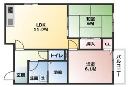 メゾンソレーユの間取り画像