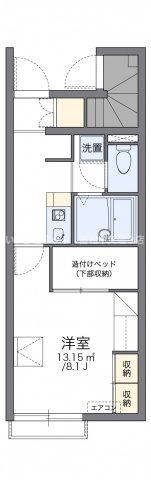 レオパレスF OHANAの間取り画像