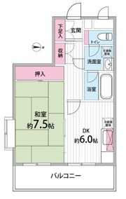 東府中マンションの間取り画像