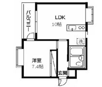 コスモプレイス赤羽Ⅱの間取り画像