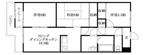 エバーグリーン松山1号館の間取り画像