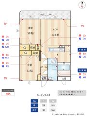 カサグランデ楽市の間取り画像