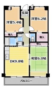 ヴィラージュ今津の間取り画像