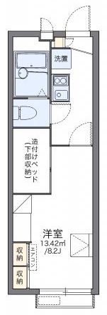 レオパレスPeacefulの間取り画像