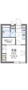 レオパレスセントクレアの間取り画像