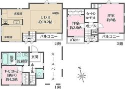 世田谷区東玉川1丁目戸建の間取り画像