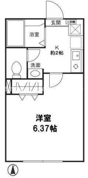 クレール上大岡弐番館の間取り画像