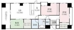サーパス高崎栄町の間取り画像