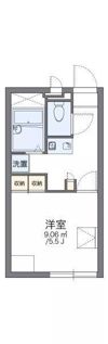 レオパレスハイブリッジの間取り画像