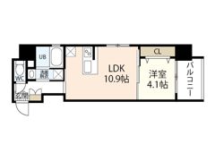 S－RESIDENCE新白島駅前の間取り画像