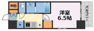 クリスタルグランツ難波WESTの間取り画像
