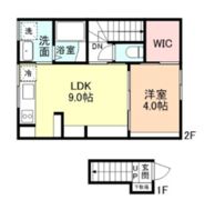 富山市向新庄町4丁目アパートB棟の間取り画像