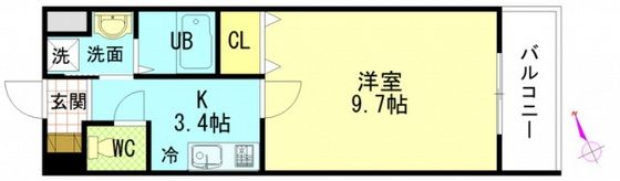 ディオパルテ祇園の間取り画像