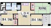 夢野ハイタウン3号棟の間取り画像