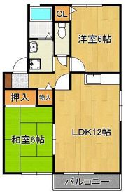 ヴァンベール大浦A棟の間取り画像