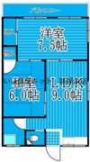 ユーカリハイツの間取り画像