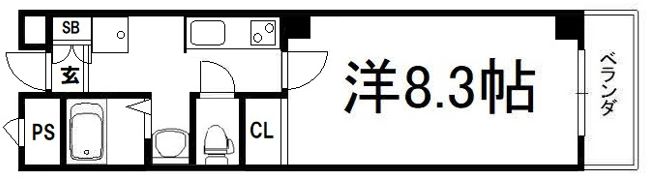 ポエム・ガーデン新田辺の間取り画像