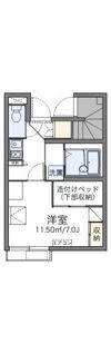 レオパレス天草Ⅱの間取り画像