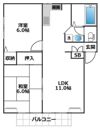 ハイムグリーンアクセスの間取り画像