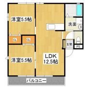 ディアコートB棟の間取り画像