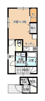 アバンティ中冨居B棟の間取り画像