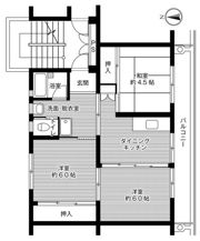 ビレッジハウス直方1号棟の間取り画像