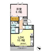 D-room内山Ⅰの間取り画像