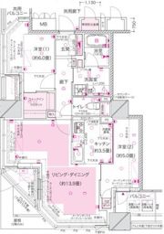 ブランズタワー大阪本町の間取り画像