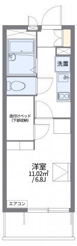 レオパレスバイオレットの間取り画像